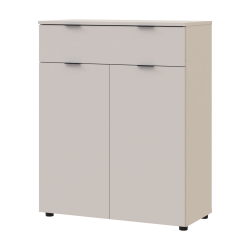 Chest of drawers Ron 2 2 facades 1 drawer Cashmere 80x38x100